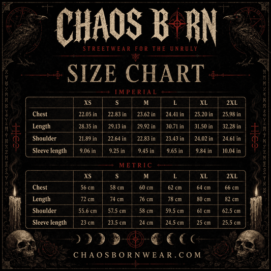 Oversized Gothic Shirt Bloom In The Dark CHAOSBORN - Chaos Born
