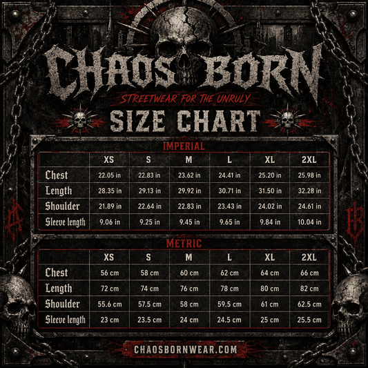 Oversized Gothic Shirt Chaos Bear Rider CHAOSBORN - Chaos Born