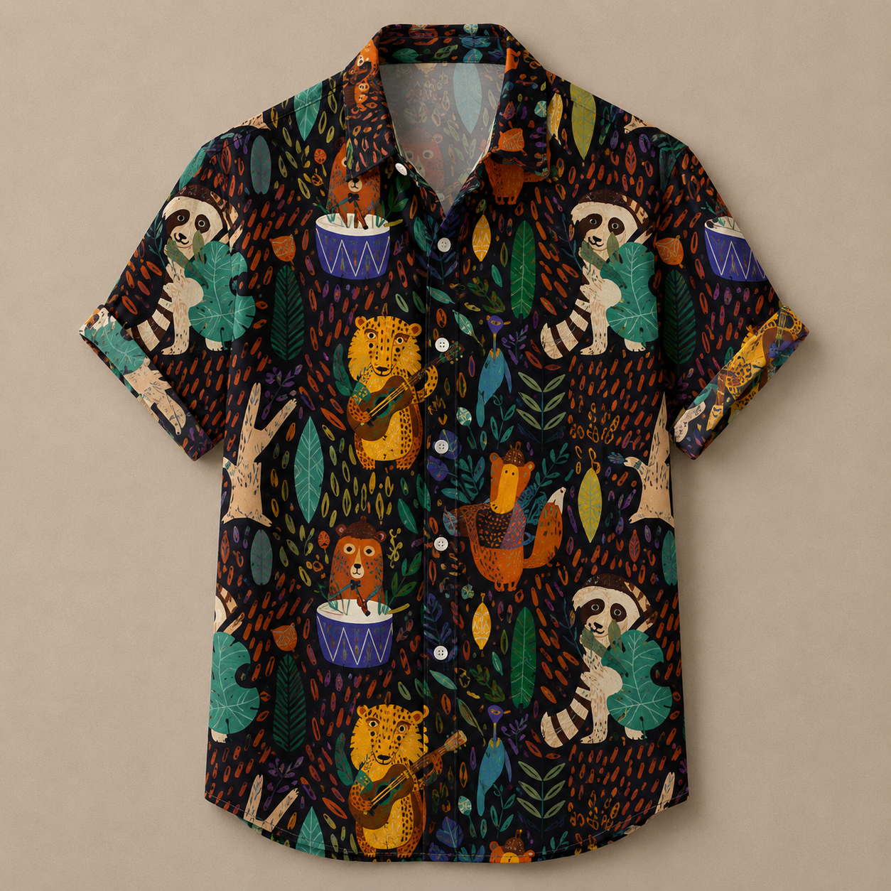 Vintage Retro Shirt Men’s Design Button Shirt Chaosbornwear