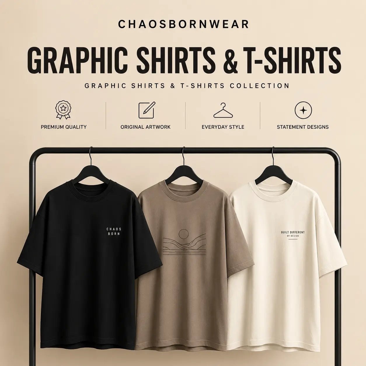 Graphic Shirts & T-Shirts Chaosbornwear