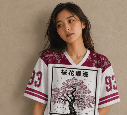 Japan Football Shirt Sakura Bloom Womens Soccer Jersey