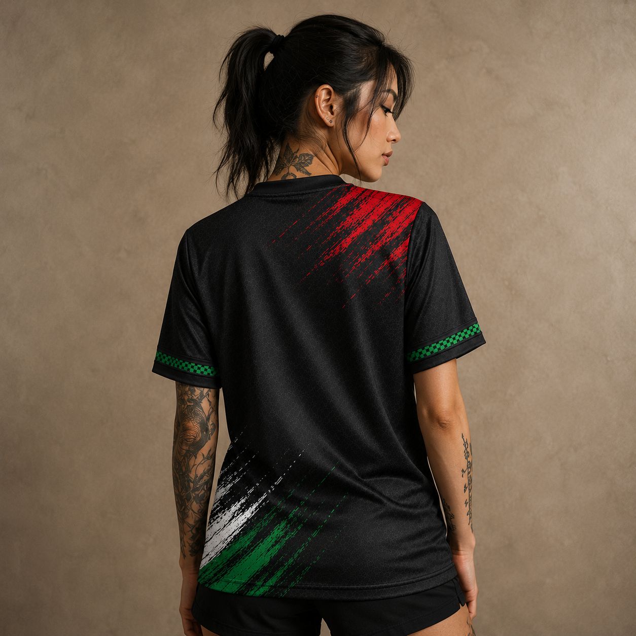 Palestine Jersey Shirt Black Flag Heritage Edition