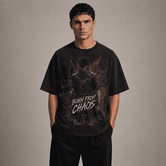 Oversized Graphic T-Shirt Born From Chaos CHAOSBORN Limited Editions - Chaos Born