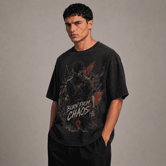 Oversized Graphic T-Shirt Born From Chaos CHAOSBORN Limited Editions - Chaos Born