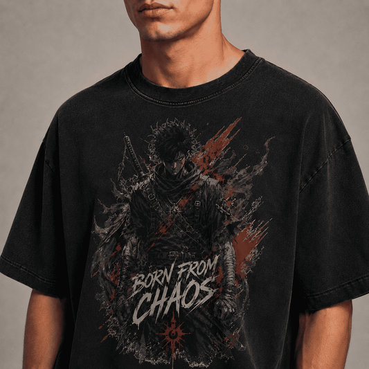 Oversized Graphic T-Shirt Born From Chaos CHAOSBORN Limited Editions - Chaos Born