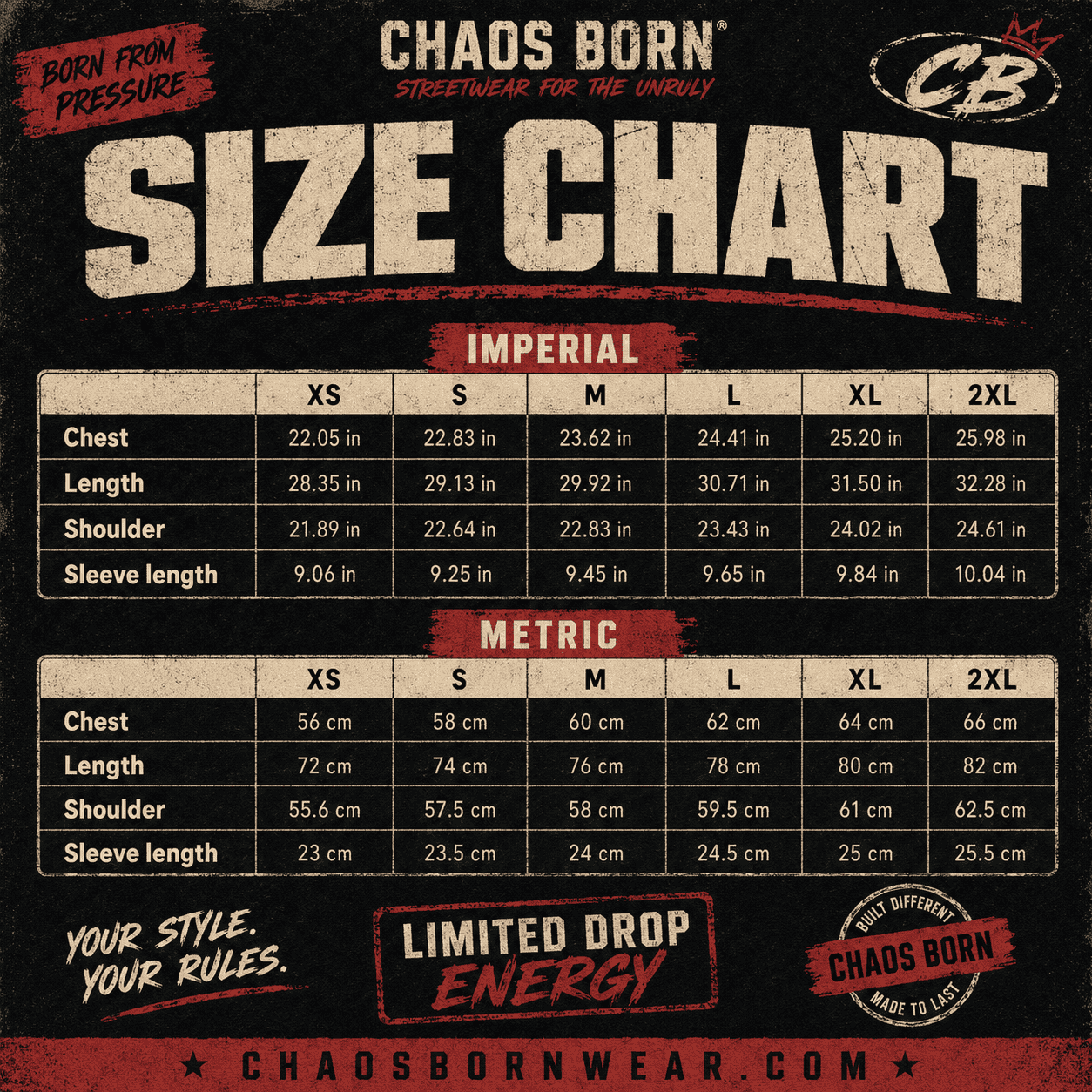 Oversized Graphic T-Shirt Chaos Bloom CHAOSBORN - Chaos Born