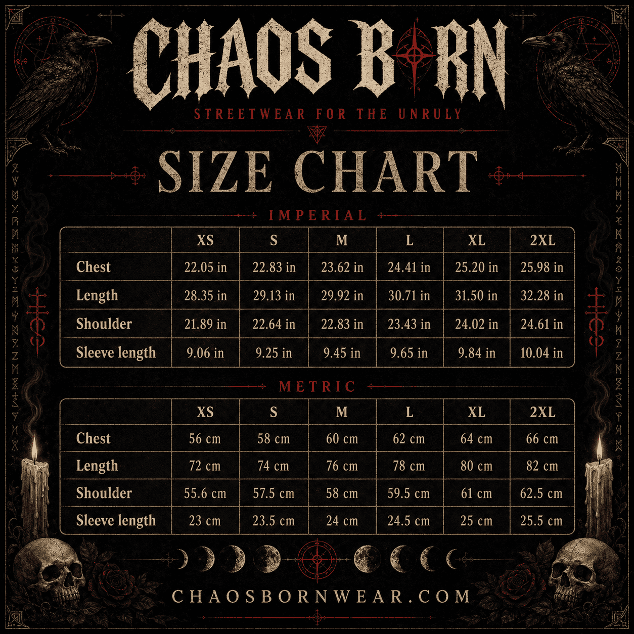 Oversized Gothic Shirt Bloom In The Dark CHAOSBORN - Chaos Born