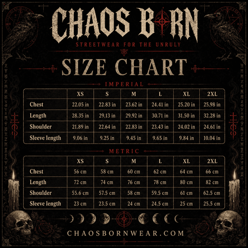 Oversized Gothic Shirt Bloom In The Dark CHAOSBORN - Chaos Born