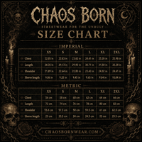 Oversized Skull Graphic Shirt Rainbow Rose Gothic CHAOSBORN - Chaos Born