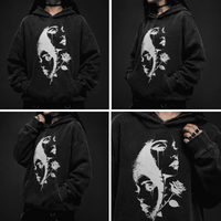 Gothic Graphic Hoodie Silent Bloom CHAOSBORN - Chaos Born
