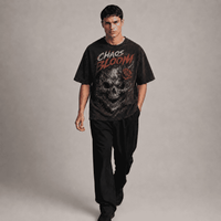 Oversized Graphic T-Shirt Chaos Bloom CHAOSBORN - Chaos Born