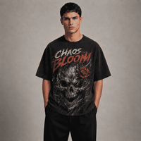 Oversized Graphic T-Shirt Chaos Bloom CHAOSBORN - Chaos Born