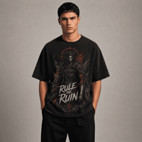 Oversized Graphic T-Shirt Rule The Ruin CHAOSBORN Limited Editions - Chaos Born
