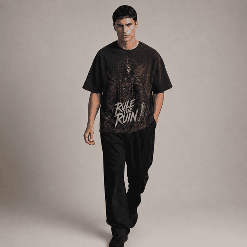 Oversized Graphic T-Shirt Rule The Ruin CHAOSBORN Limited Editions - Chaos Born