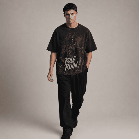 Oversized Graphic T-Shirt Rule The Ruin CHAOSBORN Limited Editions - Chaos Born