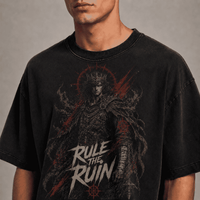 Oversized Graphic T-Shirt Rule The Ruin CHAOSBORN Limited Editions - Chaos Born