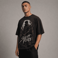 Oversized Graphic Shirt Silent Force CHAOSBORN - Chaos Born