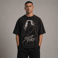 Oversized Graphic Shirt Silent Force CHAOSBORN - Chaos Born