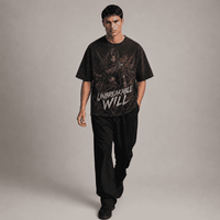 Oversized Graphic T-Shirt Unbreakable Will CHAOSBORN Limited Editions - Chaos Born
