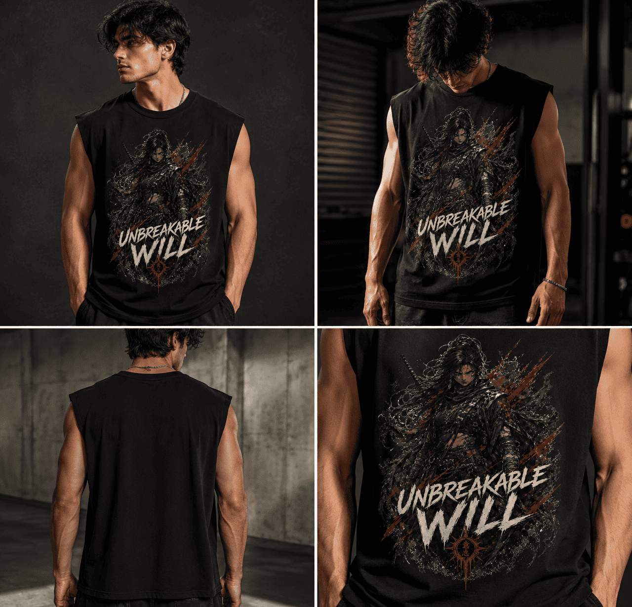 Men’s Graphic Tank Top Unbreakable Will CHAOSBORN - Chaos Born
