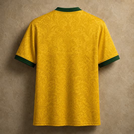 Brazil Jersey Shirt Yellow Baroque Premium Edition Chaosbornwear