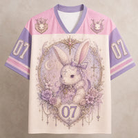 Bunny Jersey Shirt Y2K Gothic Lolita Rose Graphic Chaosbornwear