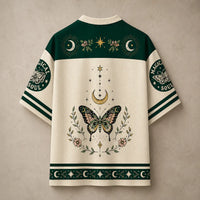 Butterfly Moon Jersey Shirt Magical Soul Celestial Nature Chaosbornwear