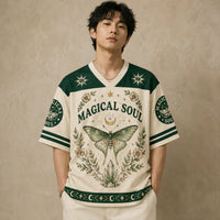 Butterfly Moon Jersey Shirt Magical Soul Celestial Nature Chaosbornwear