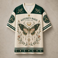 Butterfly Moon Jersey Shirt Magical Soul Celestial Nature Chaosbornwear