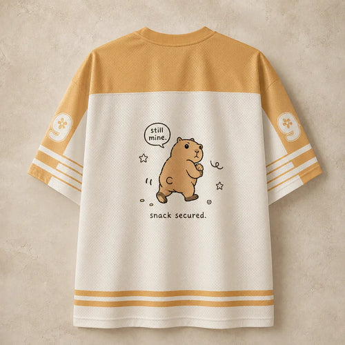 Capybara Jersey Shirt Share Snack Very Serious Still Mine Snack Secured Chaosbornwear