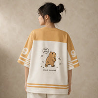 Capybara Jersey Shirt Share Snack Very Serious Still Mine Snack Secured Chaosbornwear