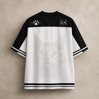 Cat Jersey Shirt Black Cats Moonlit Garden Graphic Chaosbornwear