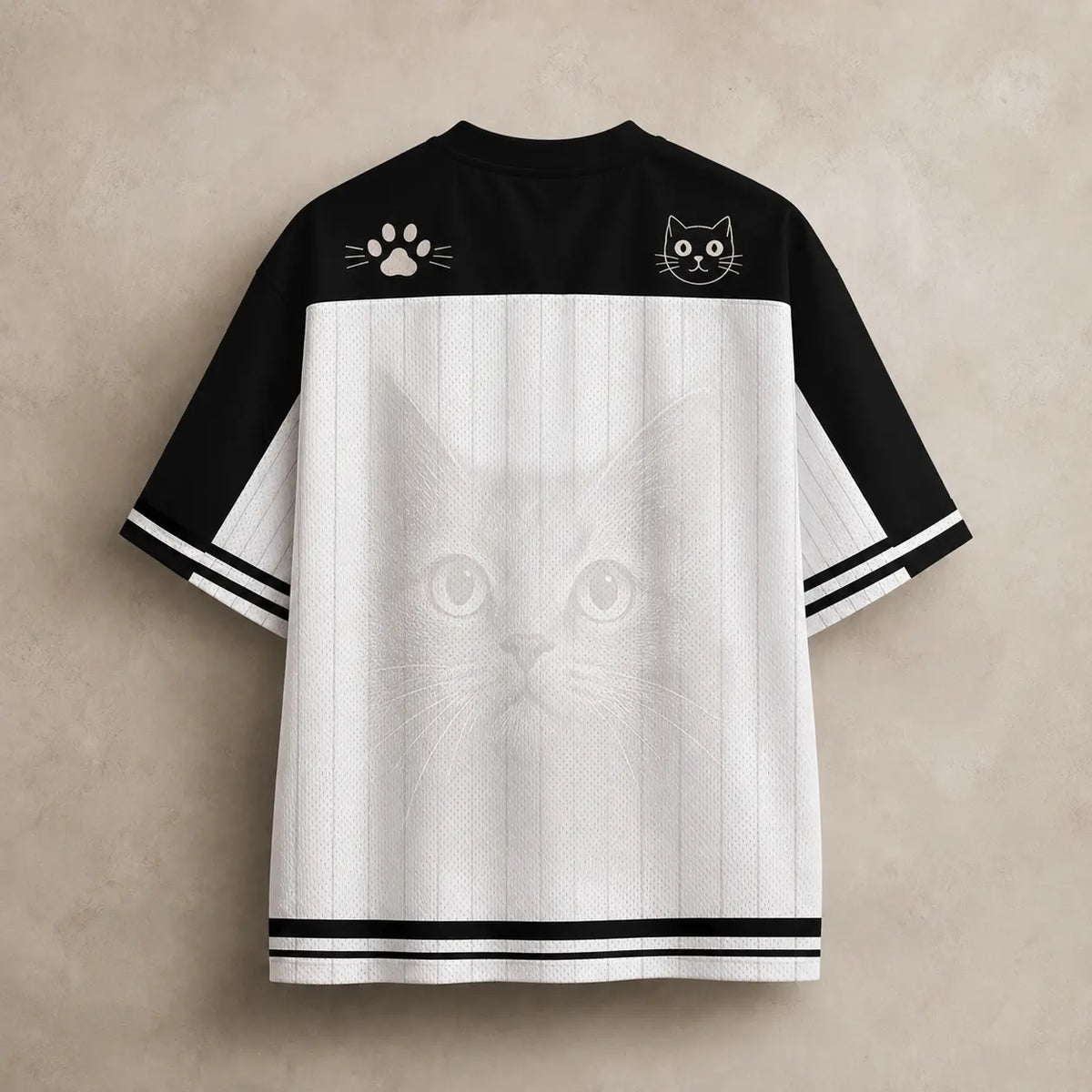 Cat Jersey Shirt Black Cats Moonlit Garden Graphic Chaosbornwear