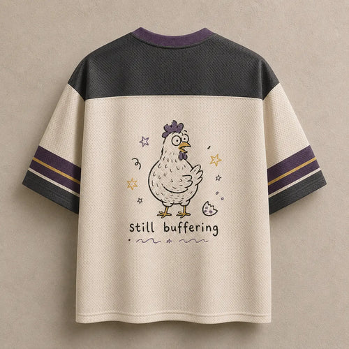 Chicken Jersey Shirt My Brain Said Bawk Still Buffering Chaosbornwear