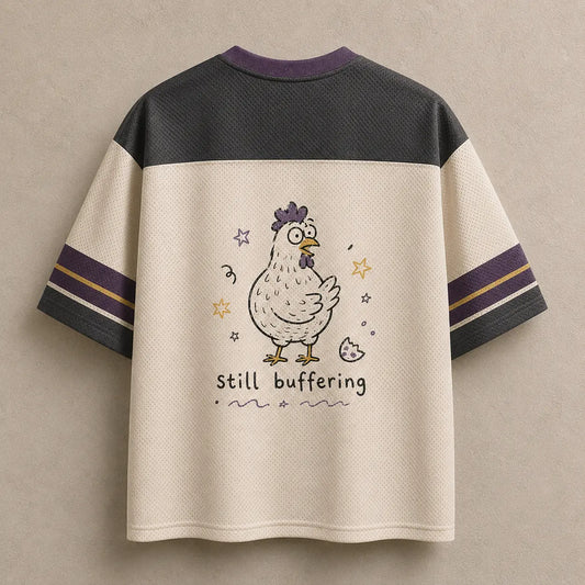 Chicken Jersey Shirt My Brain Said Bawk Still Buffering Chaosbornwear