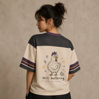 Chicken Jersey Shirt My Brain Said Bawk Still Buffering Chaosbornwear