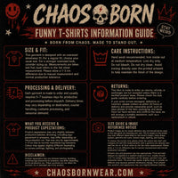 Custom Printed Cotton T-Shirt Personalized Design Shirt Chaosbornwear