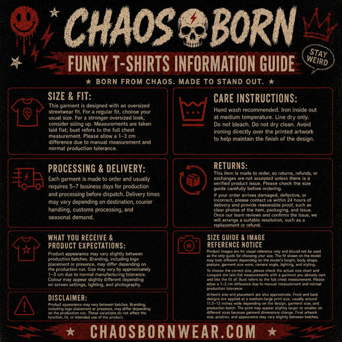 Custom Printed Cotton T-Shirt Personalized Design Shirt Chaosbornwear