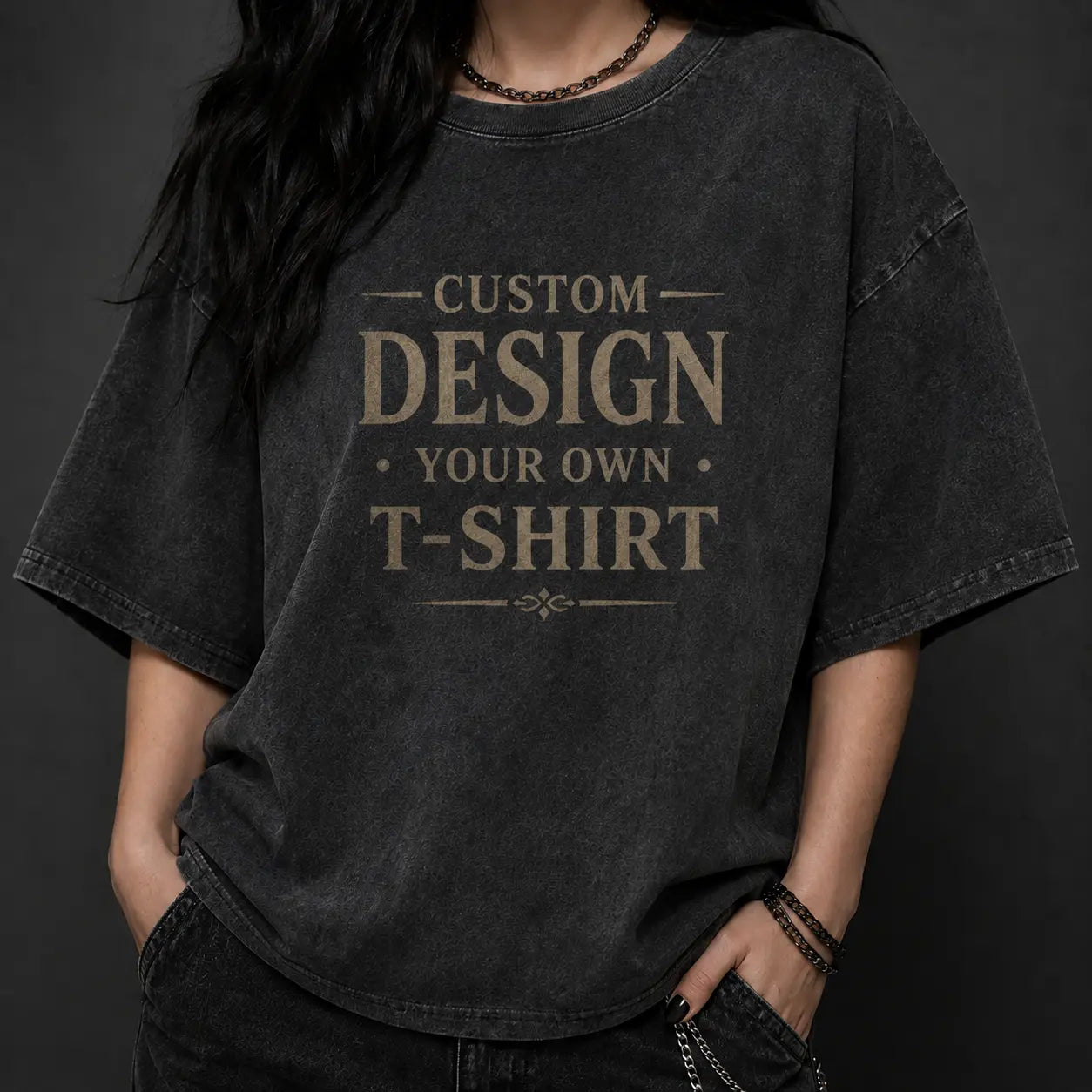 Custom Printed Cotton T-Shirt Personalized Design Shirt Chaosbornwear