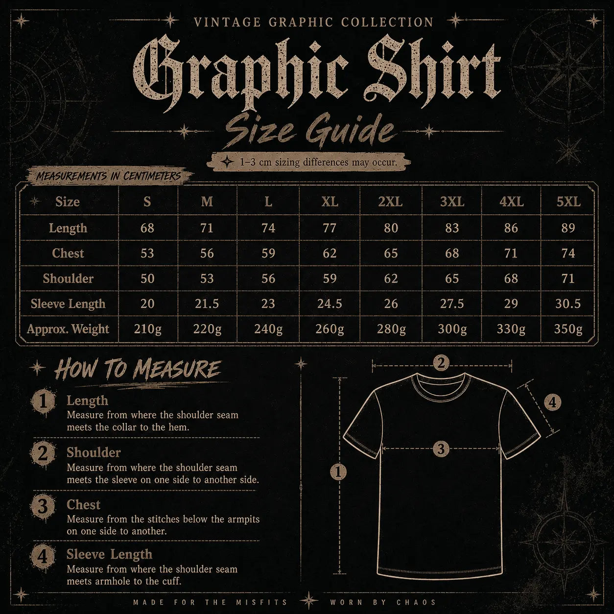 Custom Printed Cotton T-Shirt Personalized Design Shirt Chaosbornwear