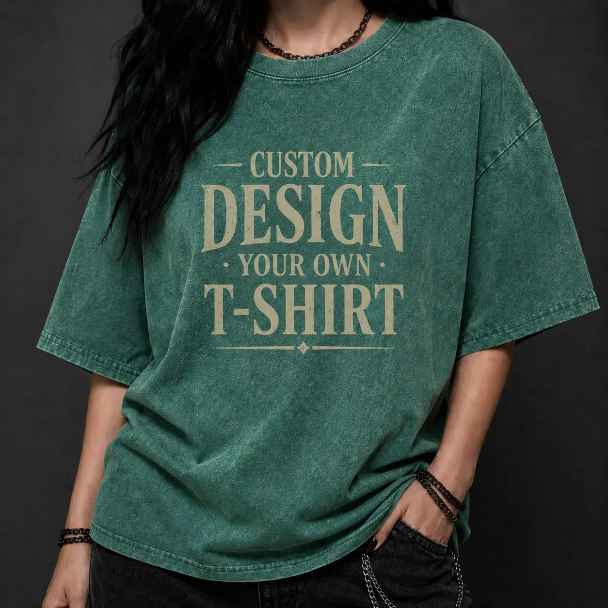 Custom Printed Cotton T-Shirt Personalized Design Shirt Chaosbornwear