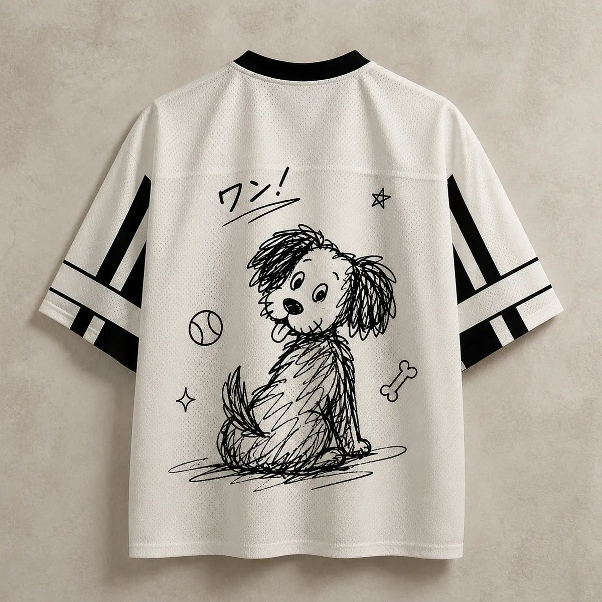 Dog Jersey Shirt Woof Woof Doodle Graphic Chaosbornwear