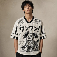 Dog Jersey Shirt Woof Woof Doodle Graphic Chaosbornwear