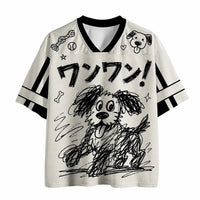 Dog Jersey Shirt Woof Woof Doodle Graphic Chaosbornwear