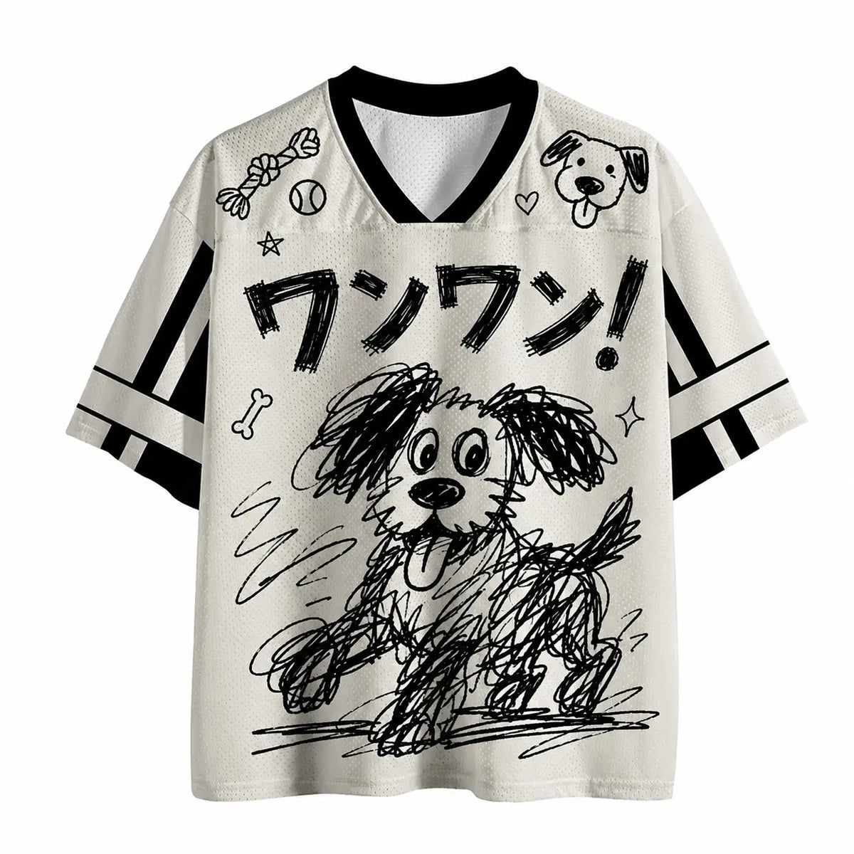 Dog Jersey Shirt Woof Woof Doodle Graphic Chaosbornwear