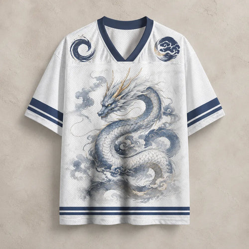 Dragon Jersey Shirt Japanese Water Dragon Graphic Chaosbornwear