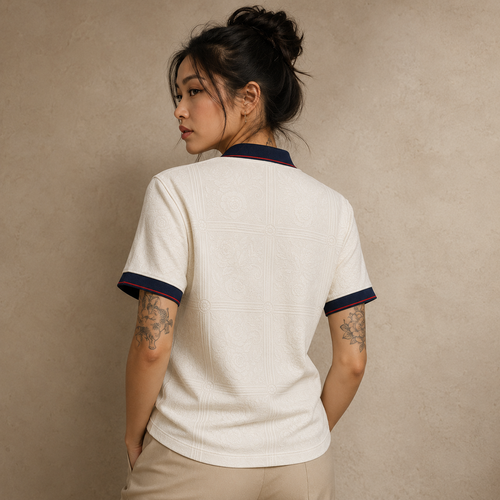England Polo Shirt White Lion Heritage Premium Edition Chaosbornwear