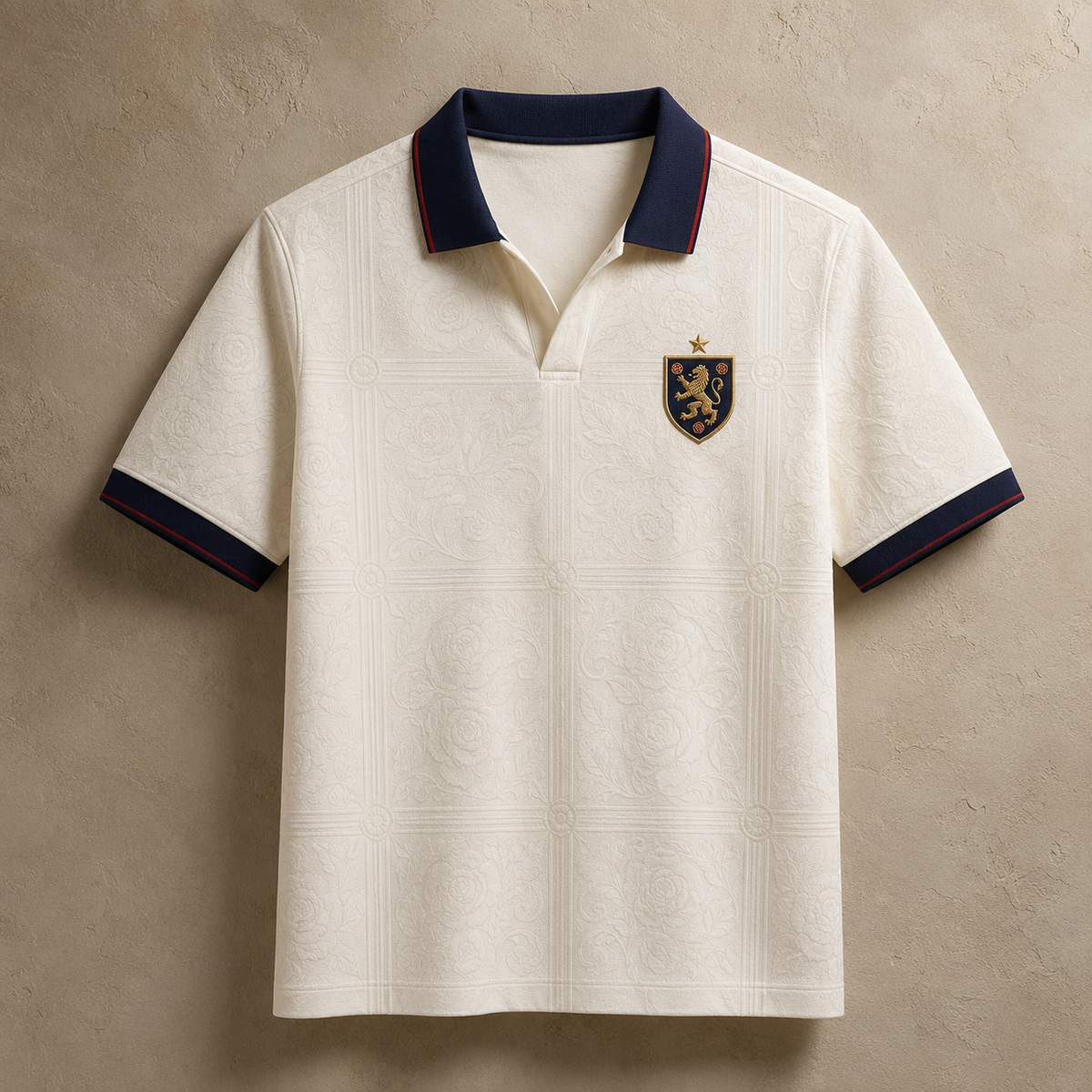 England Polo Shirt White Lion Heritage Premium Edition Chaosbornwear