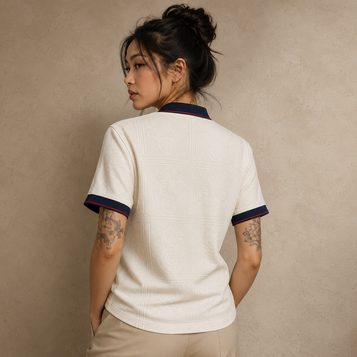 England Polo Shirt White Lion Heritage Premium Edition Chaosbornwear
