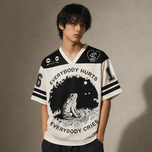 Everybody Hurts Frog Kanji Jersey Shirt Japan Inspired 16 Chaosbornwear